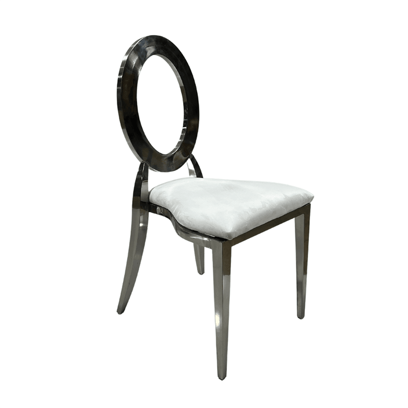 Silver O Chair rental for weddings and events in San Diego, California